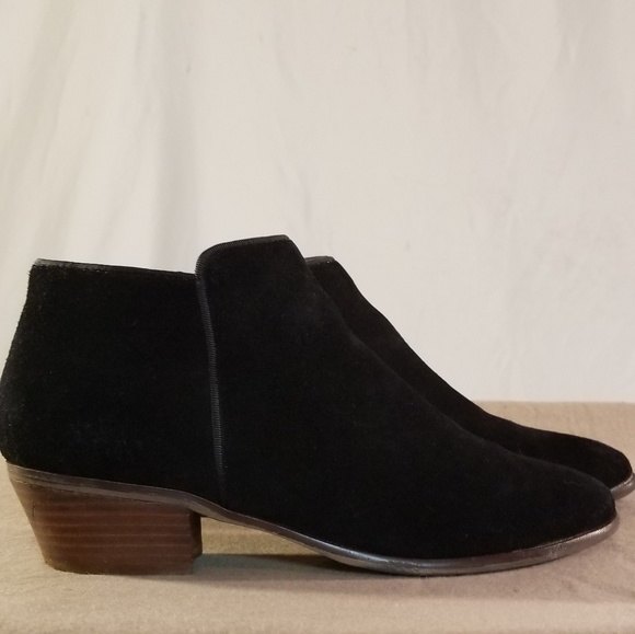 Crown Vintage Shoes - Crown Vintage Black Suede Ankle Booties
